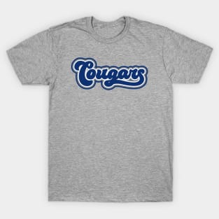 Retro Cougars Script T-Shirt